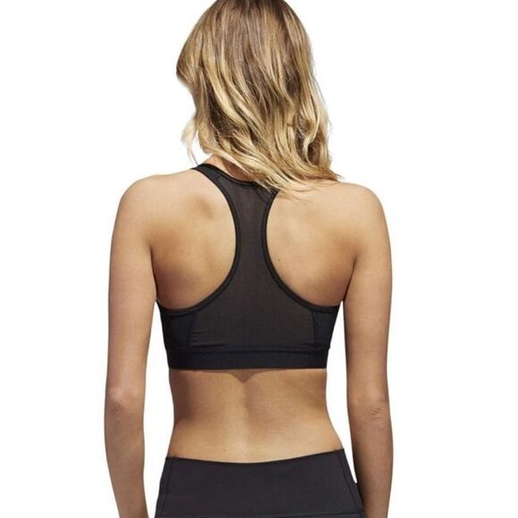 Adidas FJ7262 Don't Rest Alphaskin Women Black Polyester Padded Sports Bra (XS) - Picture 5 of 16